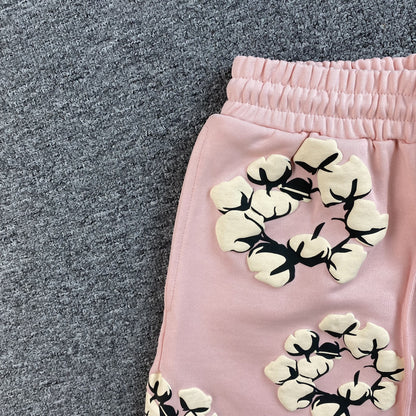 DENIM TEARS X CPFM CACTUS TEARS WREATH SHORTS PINK