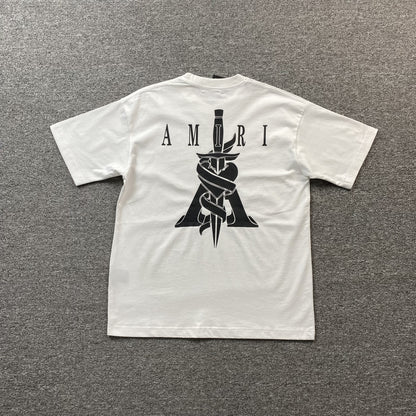 AMIRI DAGGER TEE WHITE