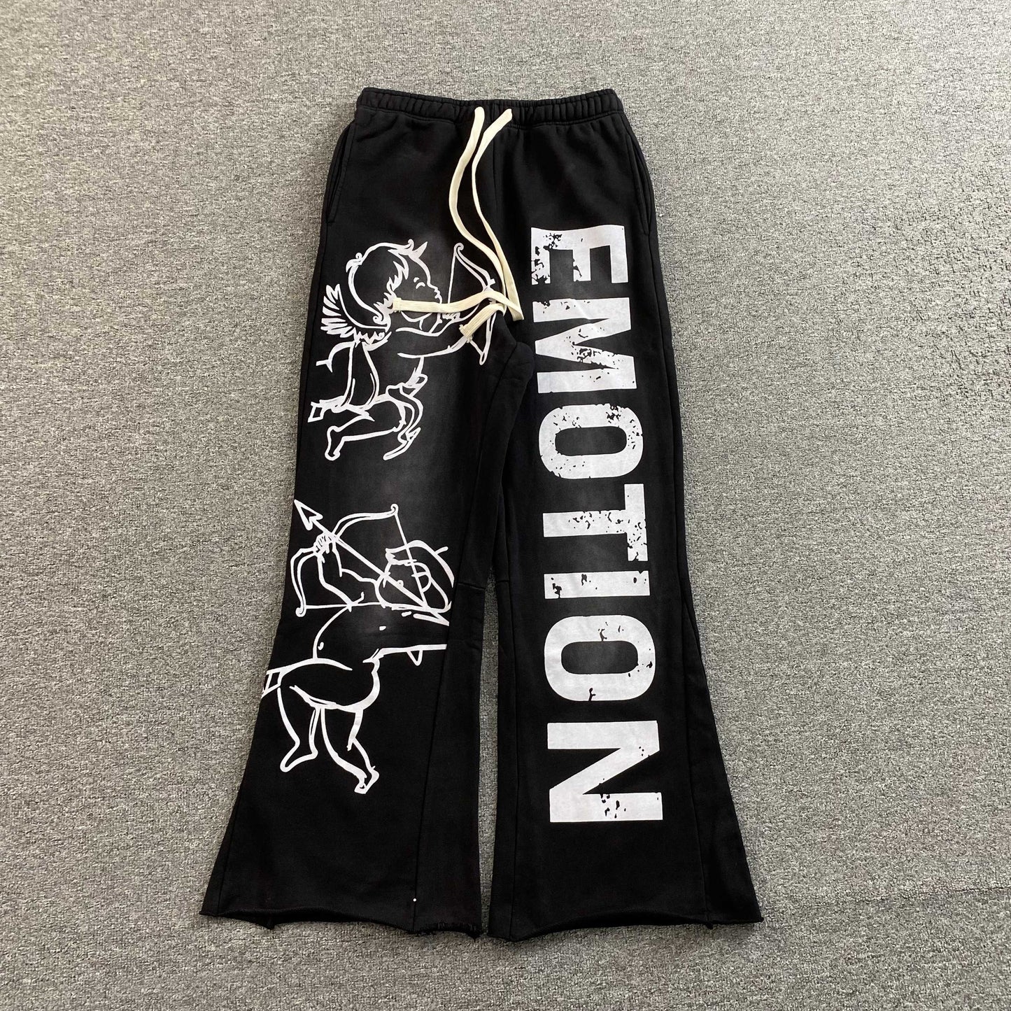 Mixed Emotion Cupid Sweatpants Black