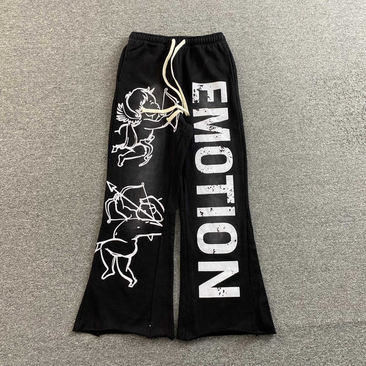 Mixed Emotion Cupid Sweatpants Black