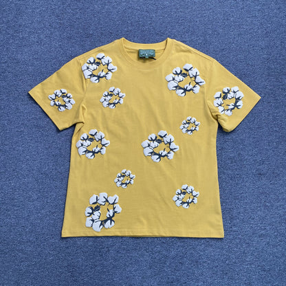 DENIM TEARS X CPFM CACTUS TEARS WREATH TEE YELLOW