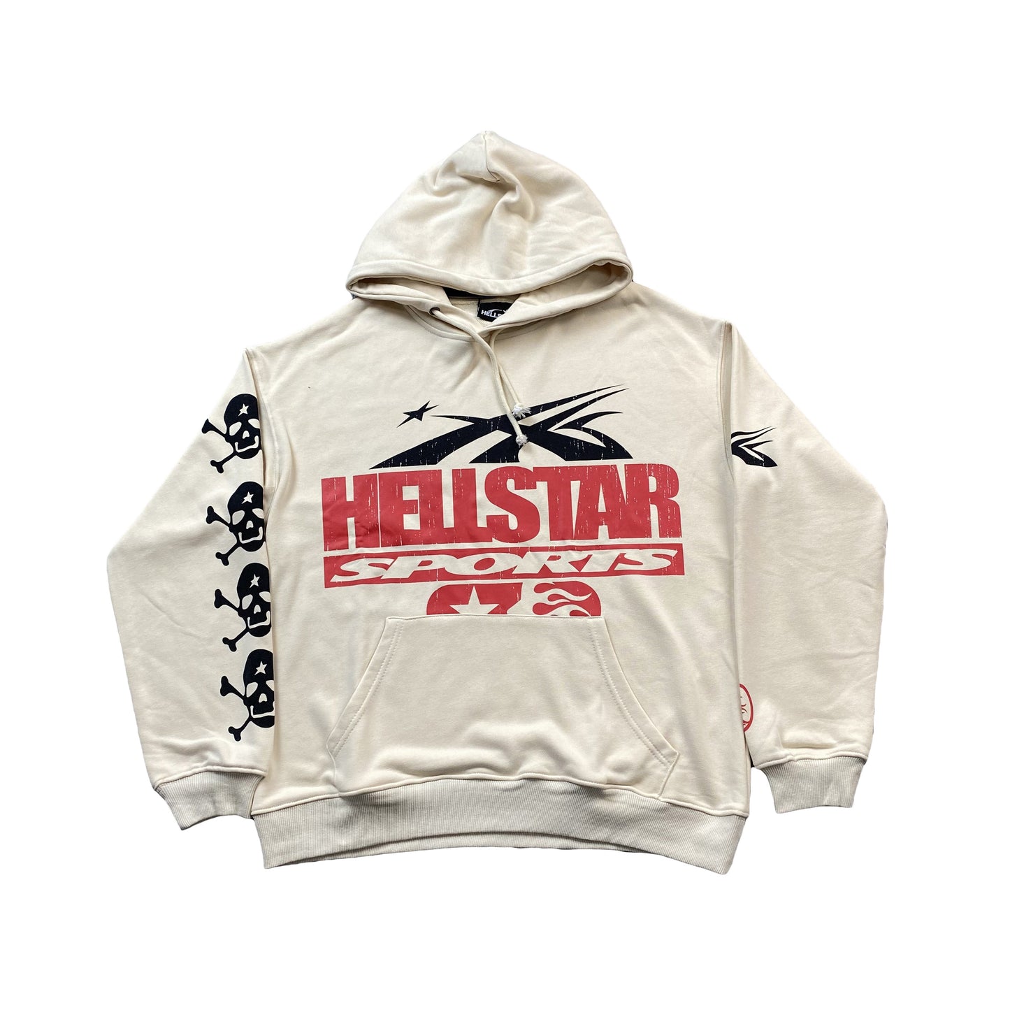 HELLSTAR IF YOU DONT LIKE US BEAT US HOODIE WHITE