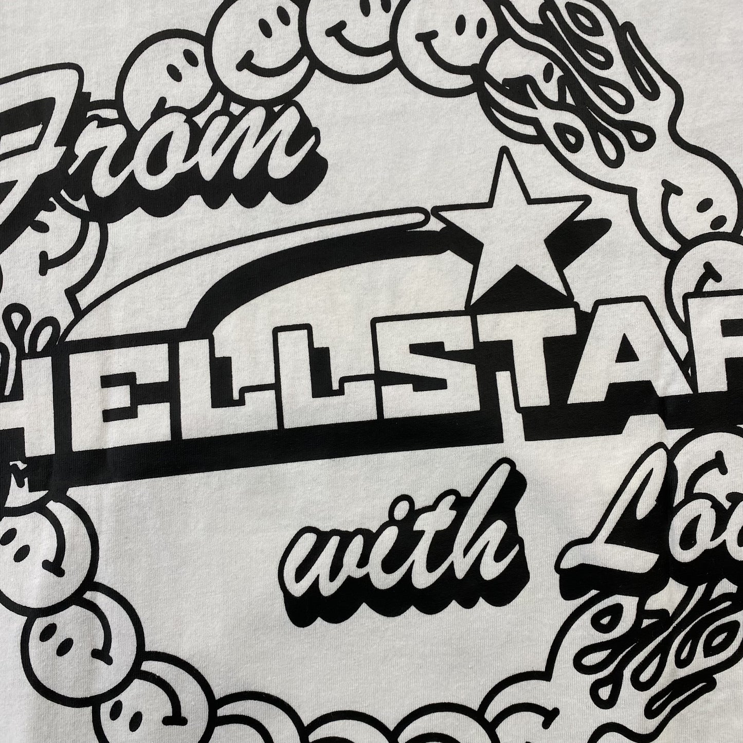 HELLSTAR STUDIOS GLOBE TEE WHITE