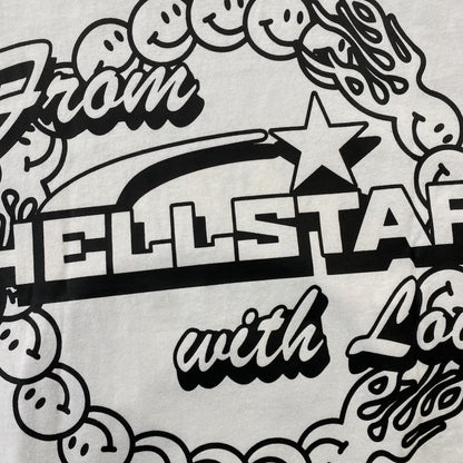 HELLSTAR STUDIOS GLOBE TEE WHITE