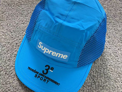 Supreme Mesh Side Panel Camp Cap Cyan