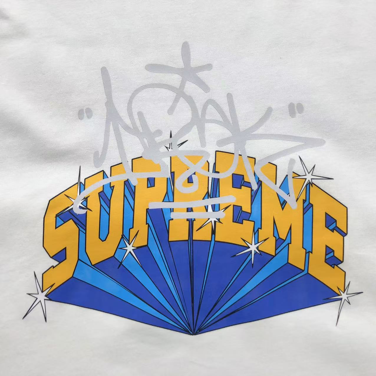 SUPREME IRAK ARC TEE WHITE