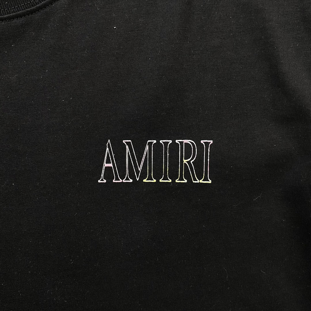 AMIRI BANDANA PRINT TEE BLACK