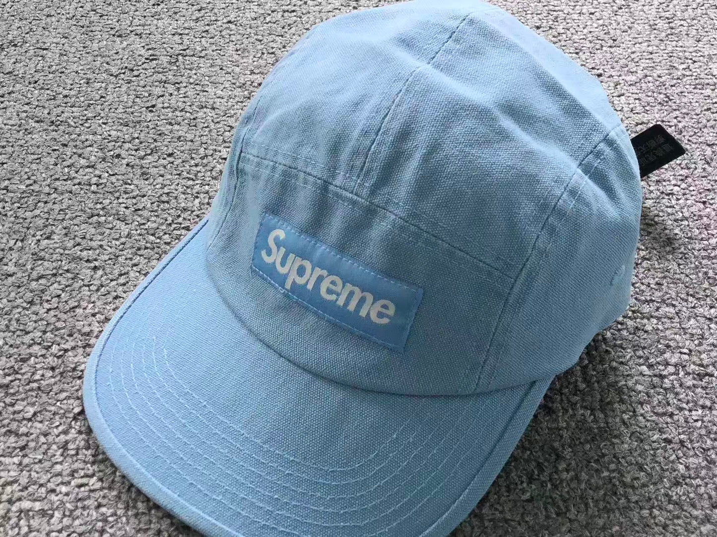 Supreme Canvas Camp Cap Light Blue