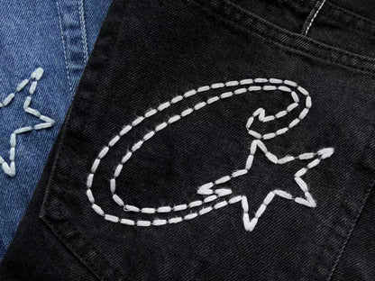Corteiz C-Star Jeans Black