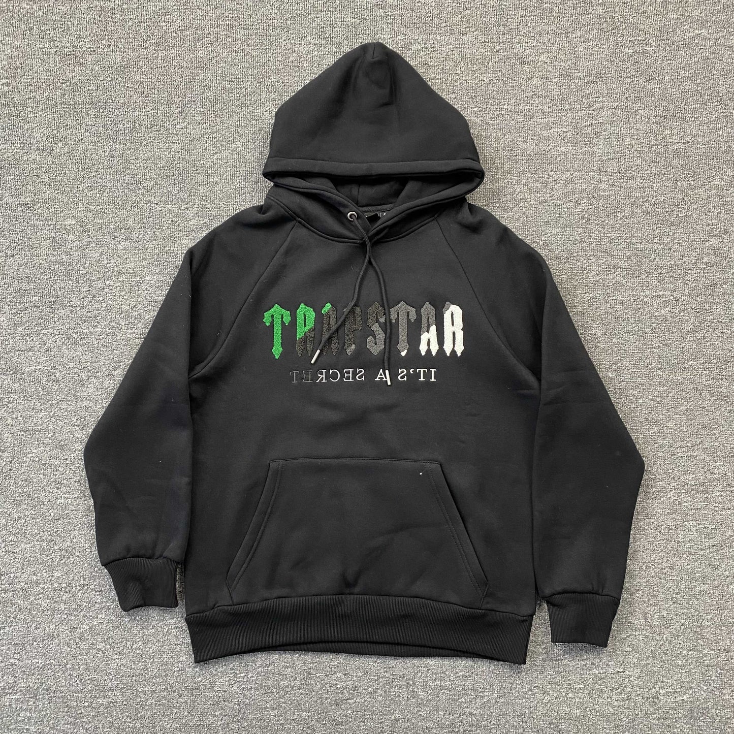 TRAPSTAR CHENILLE DECODED TRACKSUIT BLACK GREEN