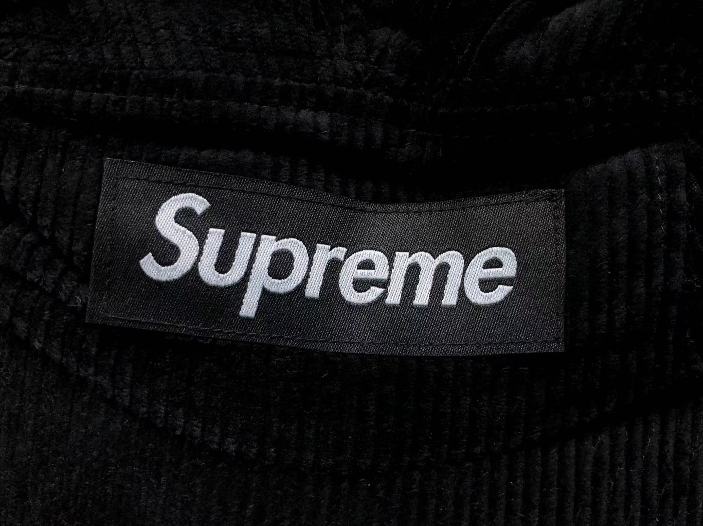 Supreme Corduroy Camp Cap Black