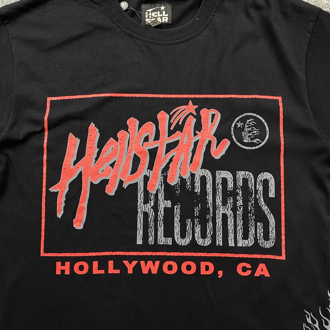 HELLSTAR STUDIOS RECORDS TEE BLACK