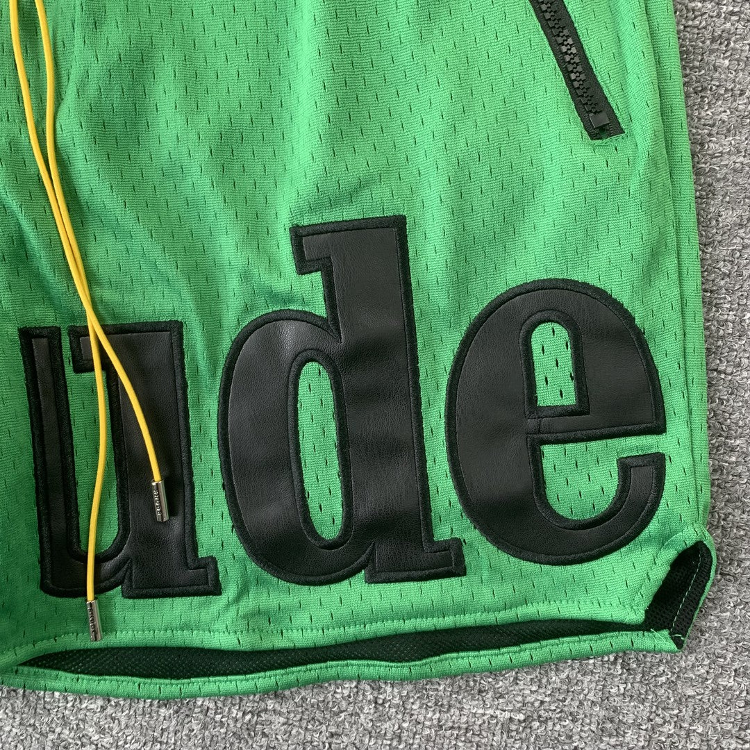 RHUDE SHORTS GREEN