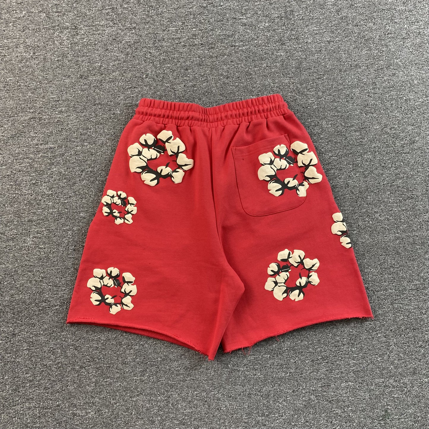 DENIM TEARS X CPFM CACTUS TEARS WREATH SHORTS RED