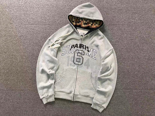 Supreme MM6 Maison Margiela Zip Up Jacket Grey