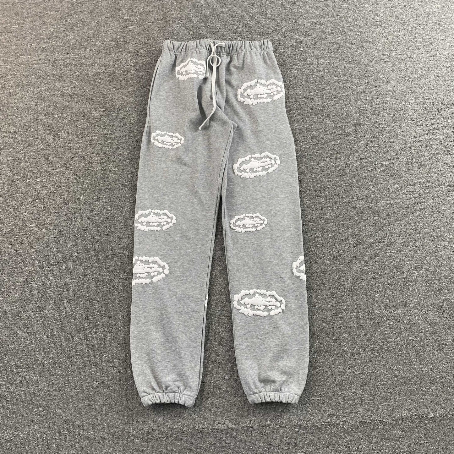 Corteiz x Denim Tears Island Wreath Pants Grey