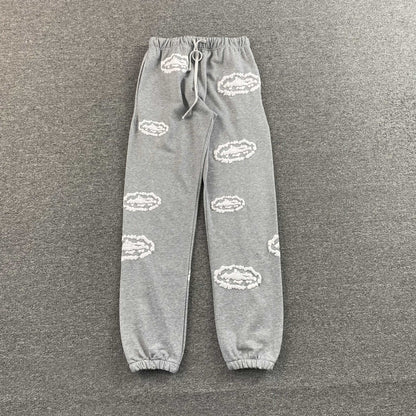 Corteiz x Denim Tears Island Wreath Pants Grey