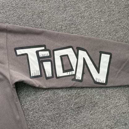 Mixed Emotion Monster Hoodie Grey