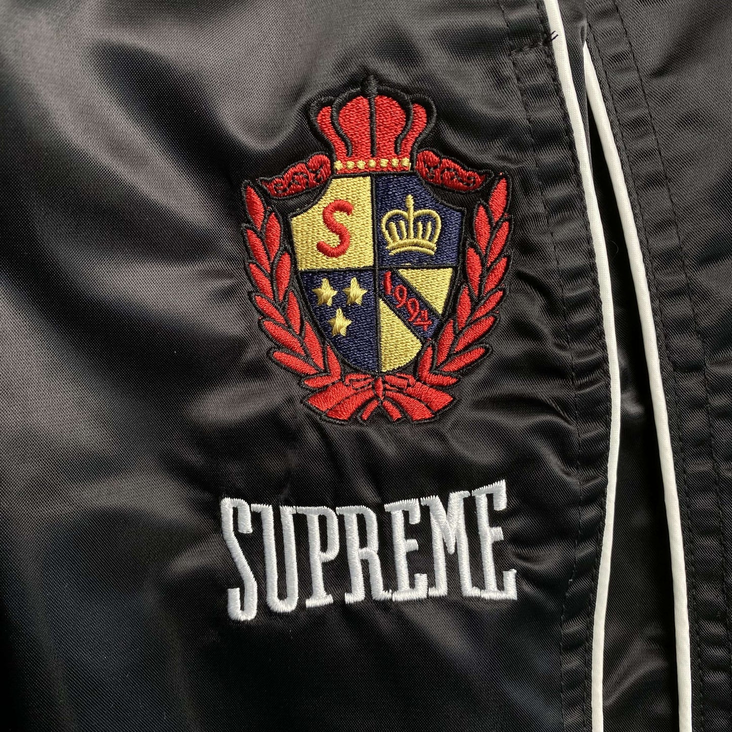 Supreme Satin Track Pants Black
