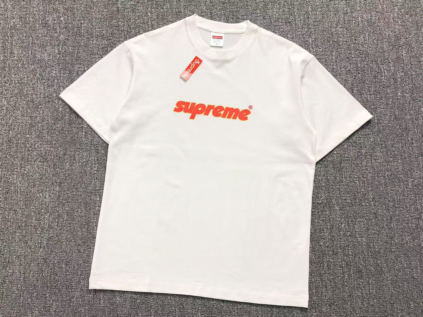 SUPREME PINLINE TEE WHITE