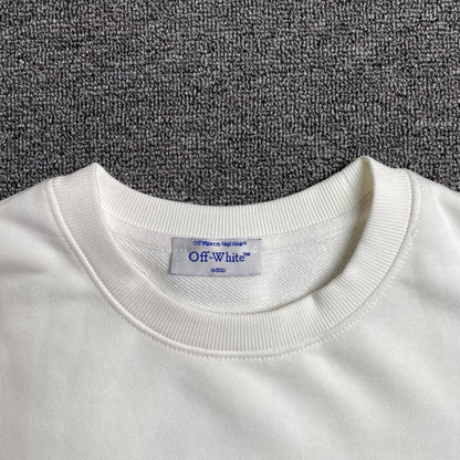 OFF WHITE BUBBLE ARROWS CREWNECK WHITE