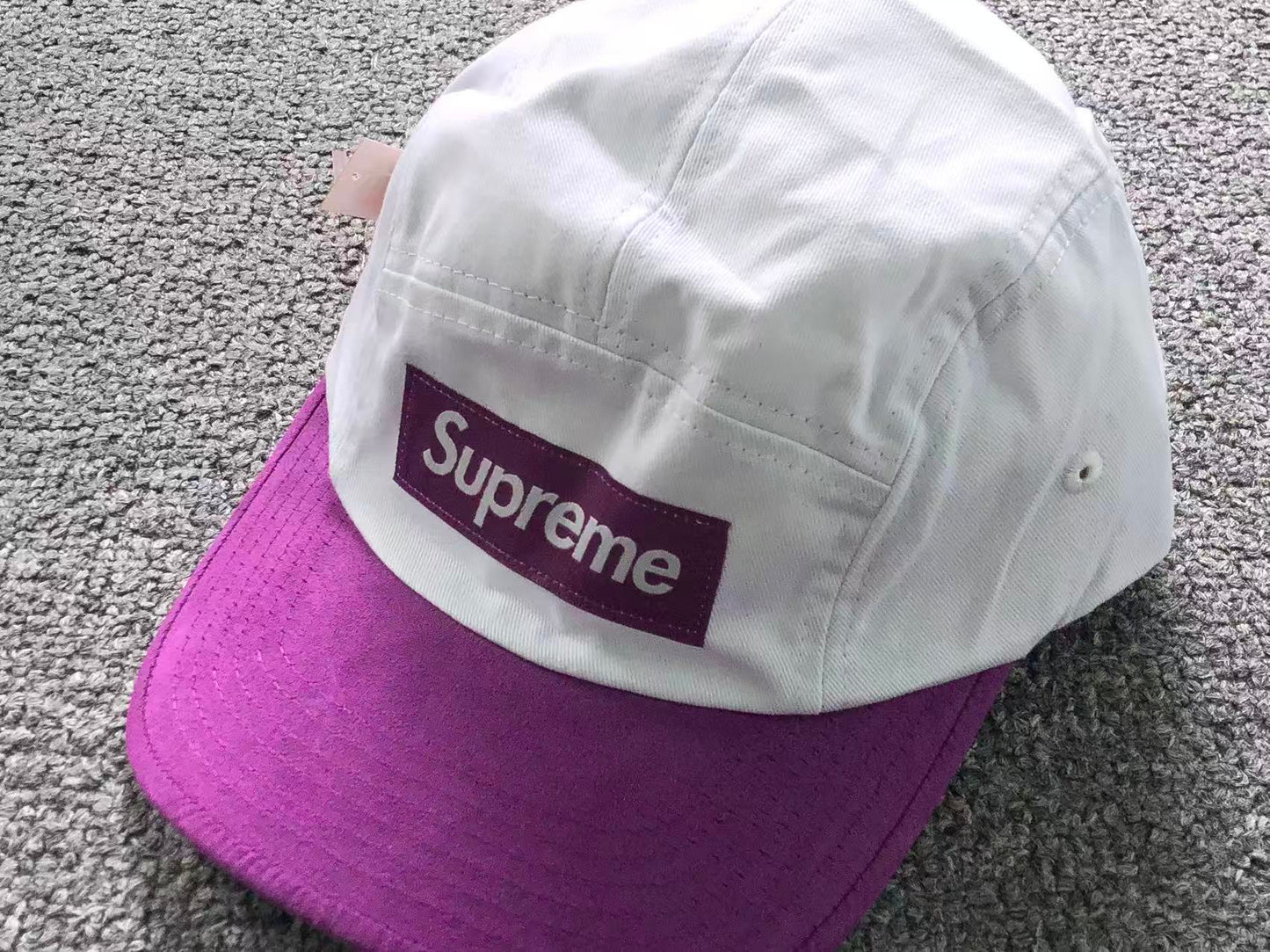 Supreme Suede Visor Camp Cap Natural