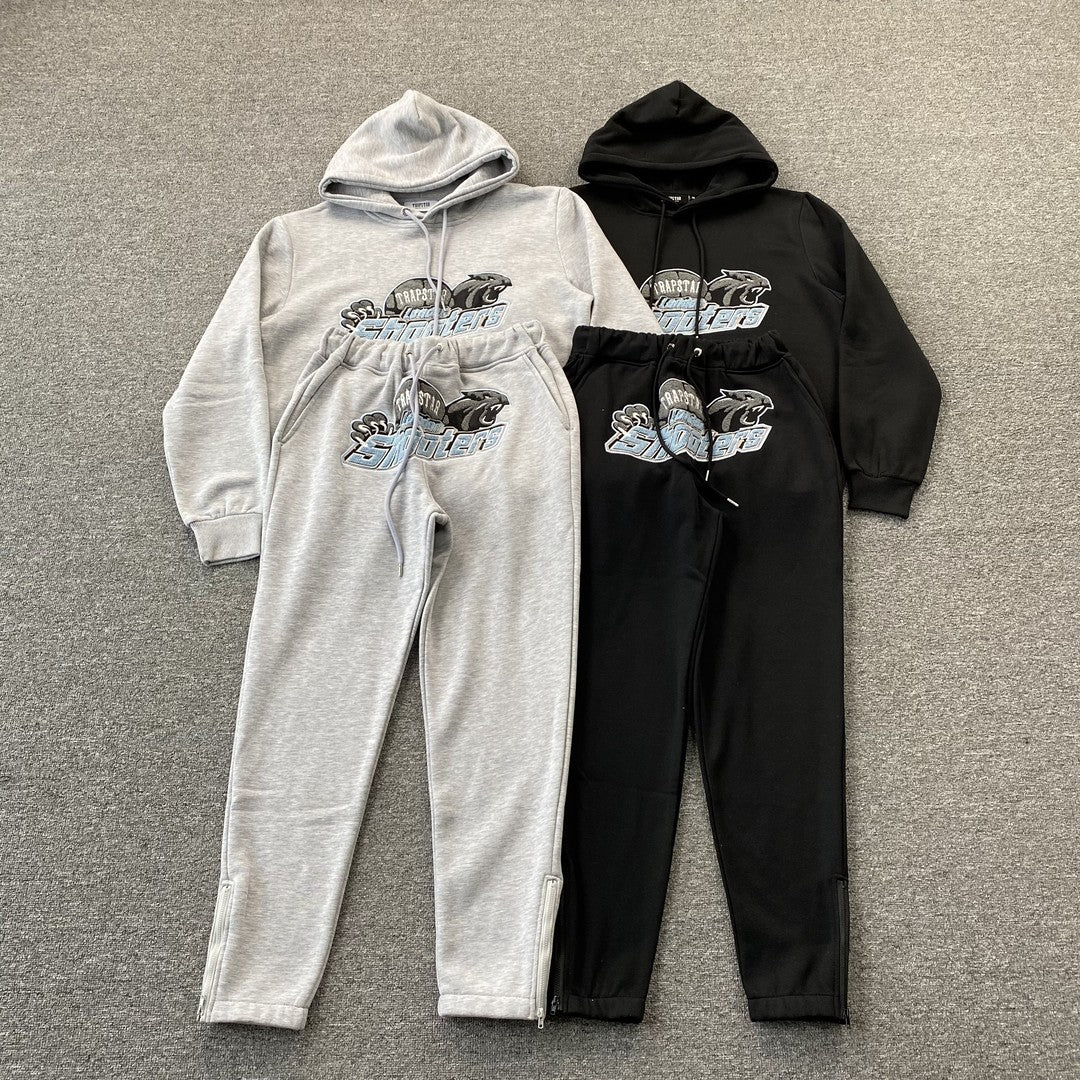 TRAPSTAR SHOOTERS TRACKSUIT BLACK SKY BLUE