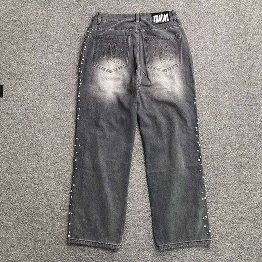 Mixed Emotion Stone Jeans Black