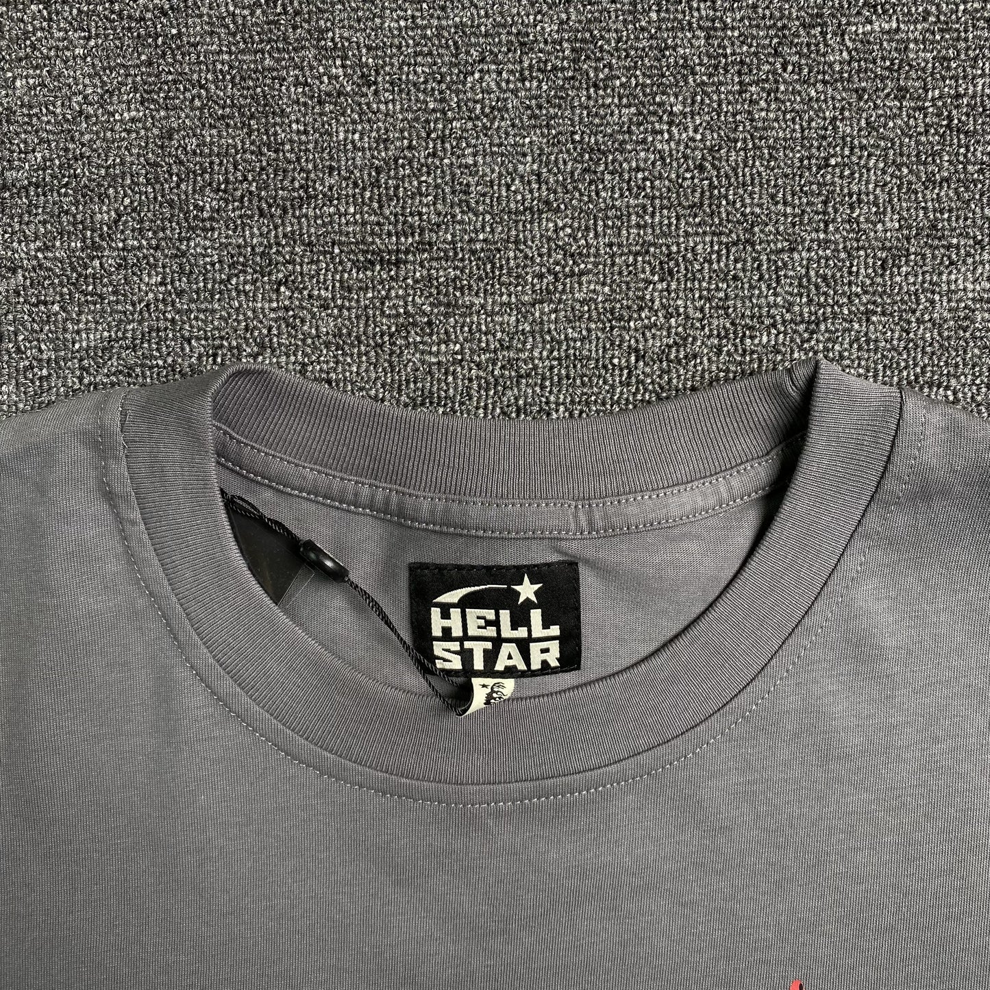 HELLSTAR EVIL SMILE TEE GREY