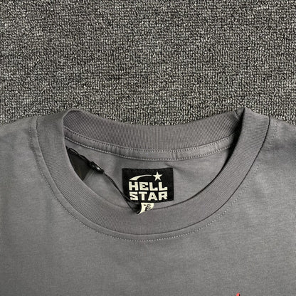 HELLSTAR EVIL SMILE TEE GREY