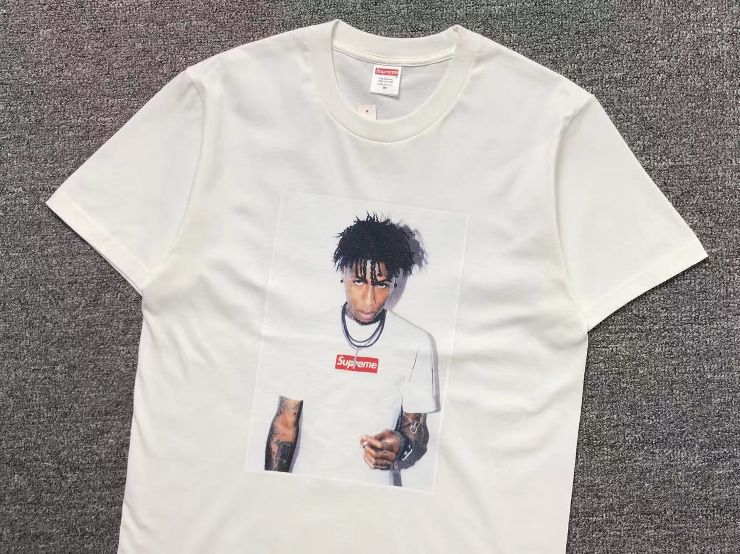 SUPREME NBA YOUNGBOY TEE WHITE