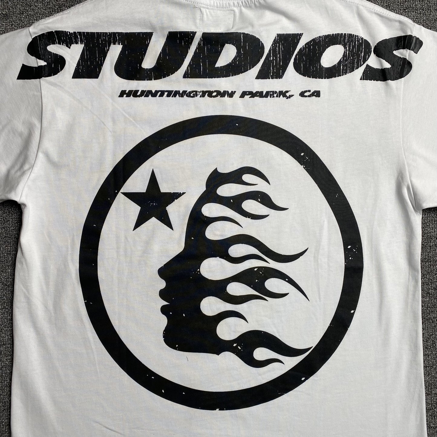 HELLSTAR STUDIOS CARTOON LOGO TEE WHITE