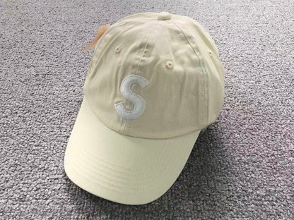 Supreme Pigment Coated S Logo 6-Panel Cap Light Tan
