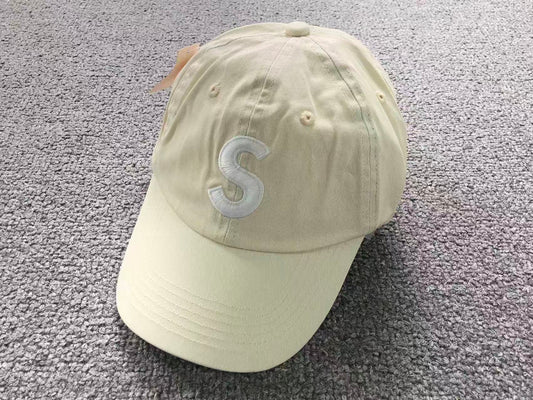 Supreme Pigment Coated S Logo 6-Panel Cap Light Tan