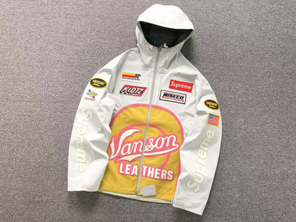 Supreme Vanson Leathers GORE-TEX Shell Jacket White