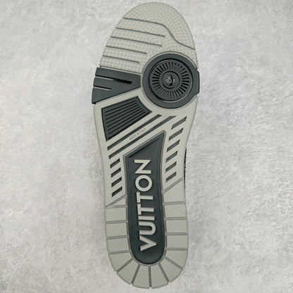 Louis Vuitton Trainer Sneaker Black Monogram Denim