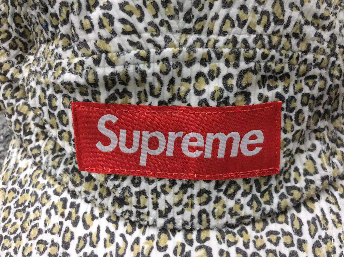 Supreme Corduroy Camp Cap Leopard