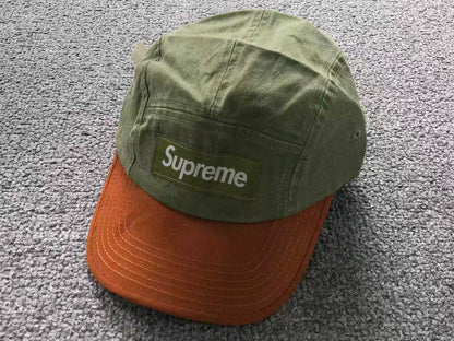 Supreme Suede Visor Camp Cap Light Olive