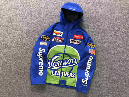Supreme Vanson Leathers GORE-TEX Shell Jacket Royal