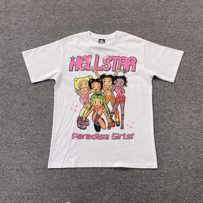 HELLSTAR BETTY BOOP TEE WHITE