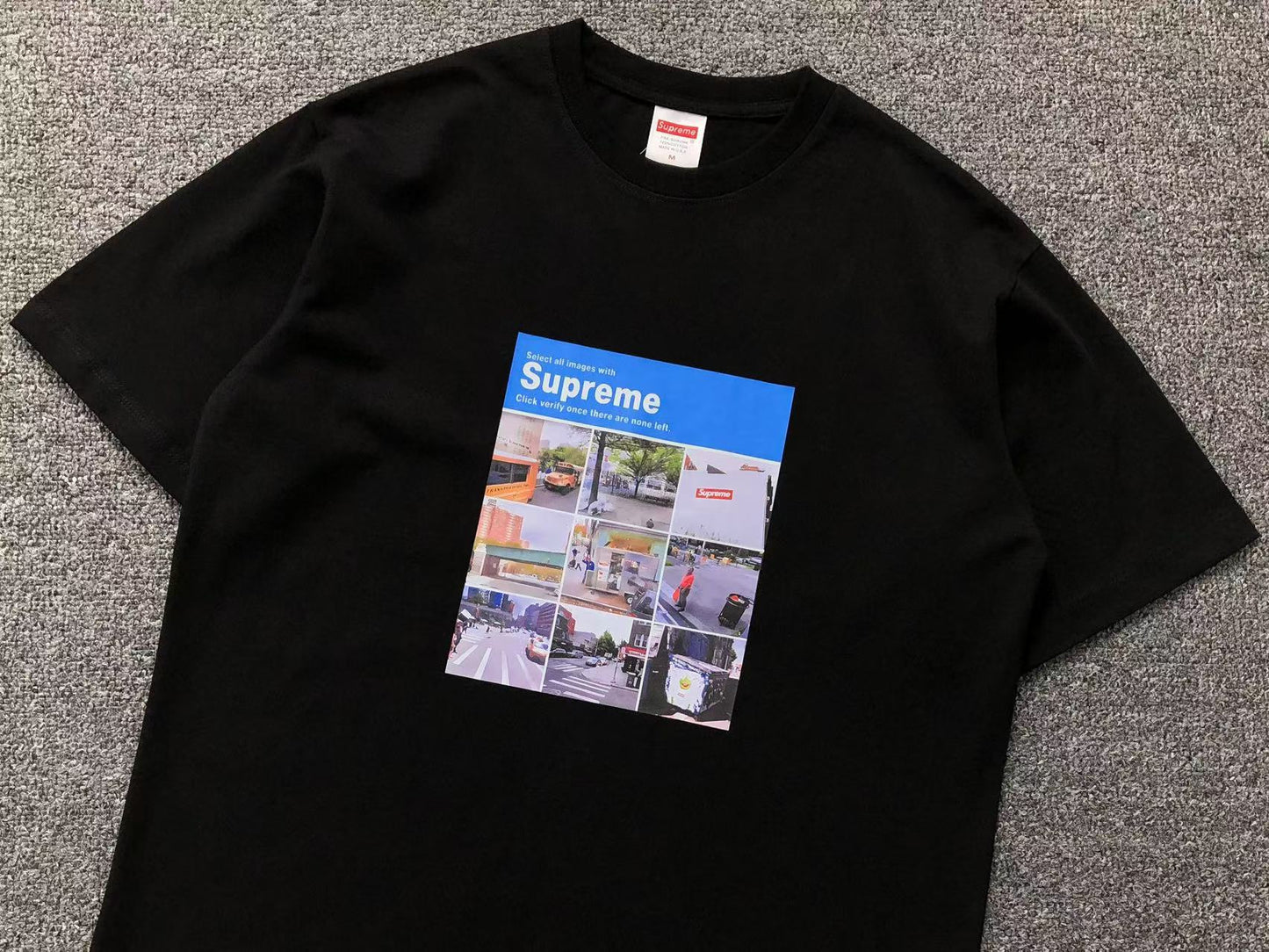 SUPREME VERIFY TEE BLACK