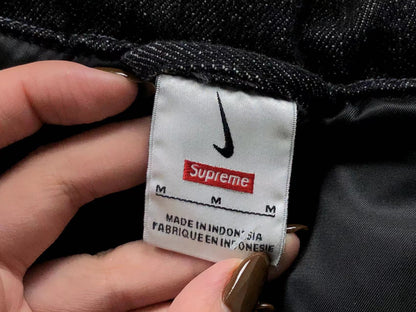 Supreme Nike Denim Puffer Vest Black