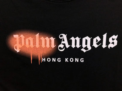 PALM ANGELS HONG KONG SPRAYED TEE BLACK