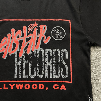 HELLSTAR STUDIOS RECORDS TEE BLACK