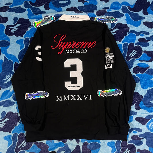 Remera Supreme x La Martina Negra S-M