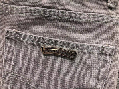 Chrome Hearts Cross Patch Jeans Grey