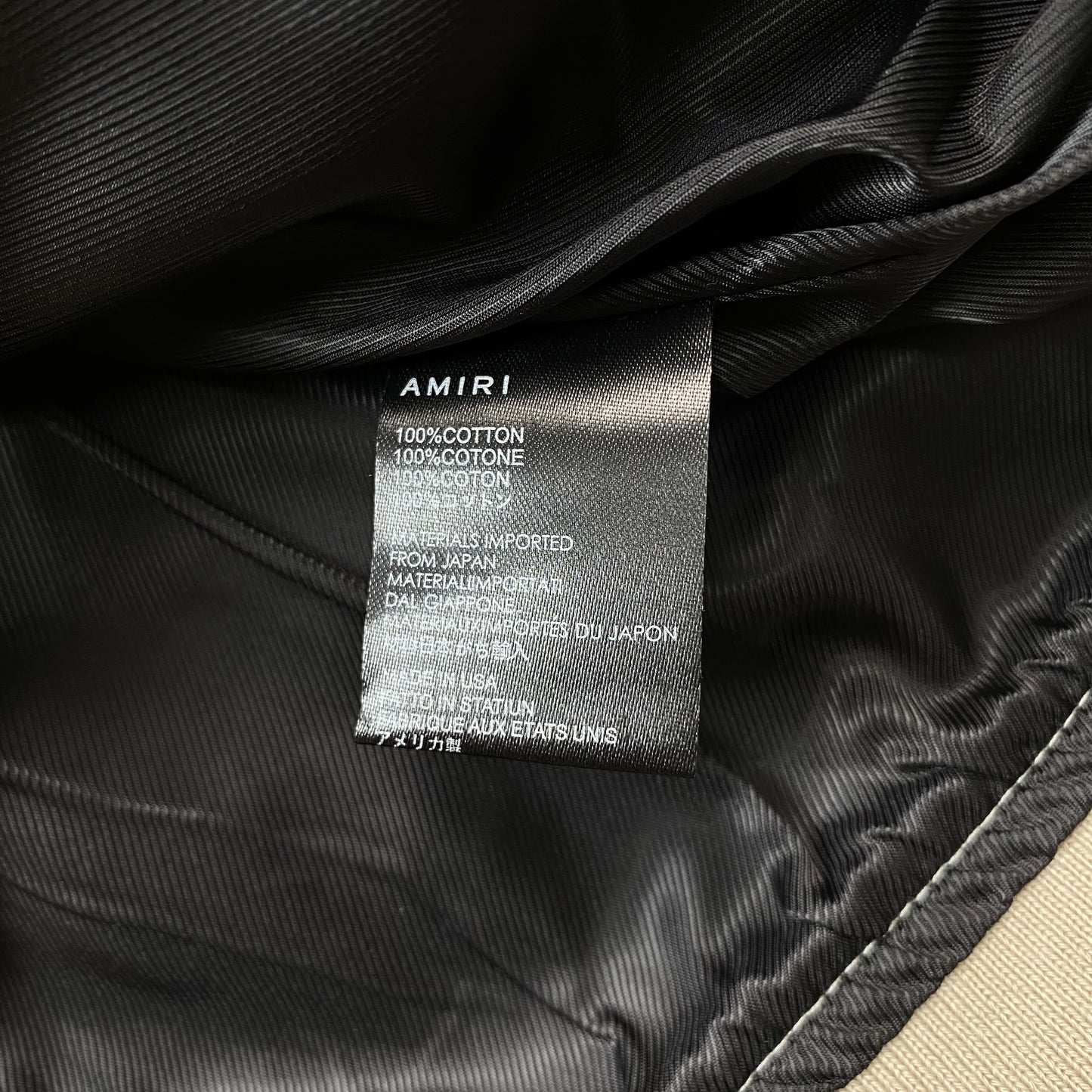 AMIRI BONES BOMBER JACKET NEUTRAL