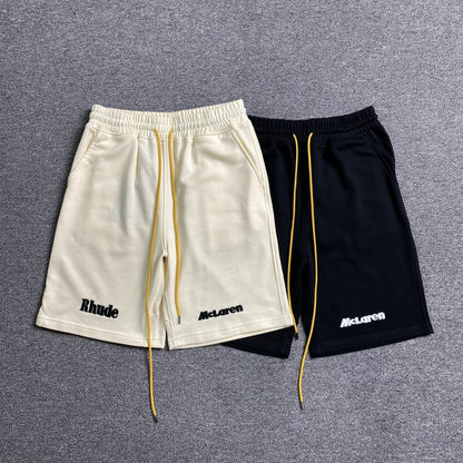 RHUDE X MCLAREN SHORTS BLACK