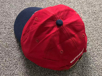 Supreme 2-Tone S Logo 6-Panel Cap Red
