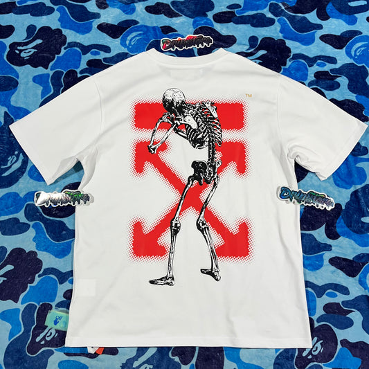 Remera Off White Undercover Skeleton Blanca XL